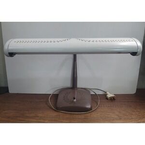 Vtg Keystone Gooseneck Desk Lamp Fluorescent Light Retro 60s MID CENTURY